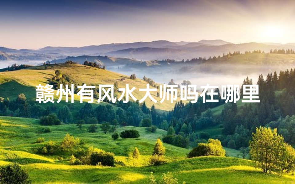 赣州有风水大师吗在哪里