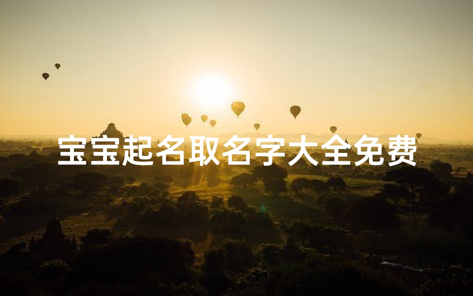 宝宝起名取名字大全免费(婴儿起名字大全免费男孩儿有内涵的男宝宝取名)