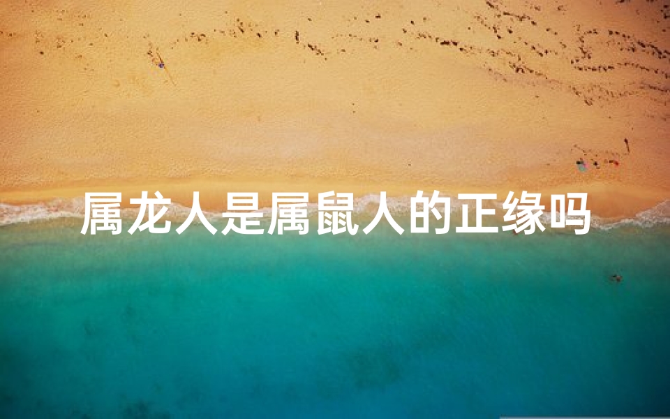 属龙人是属鼠人的正缘吗(属龙属鼠，正缘之谜揭晓)