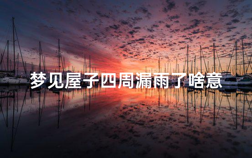 梦见屋子四周漏雨了啥意思_梦见屋漏雨周公解梦