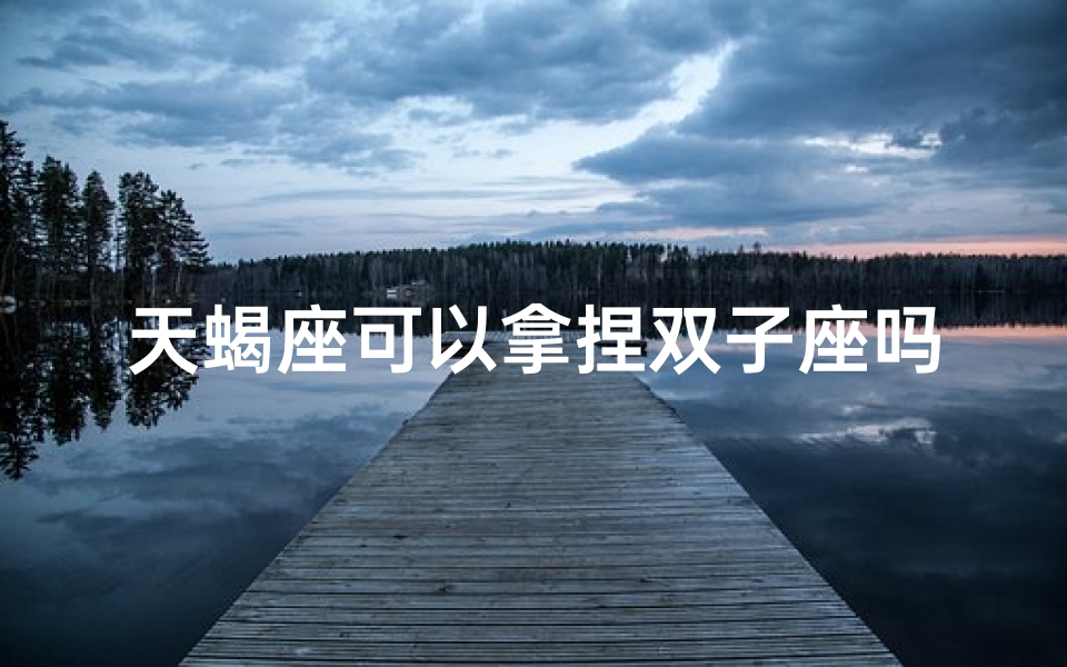 天蝎座可以拿捏双子座吗