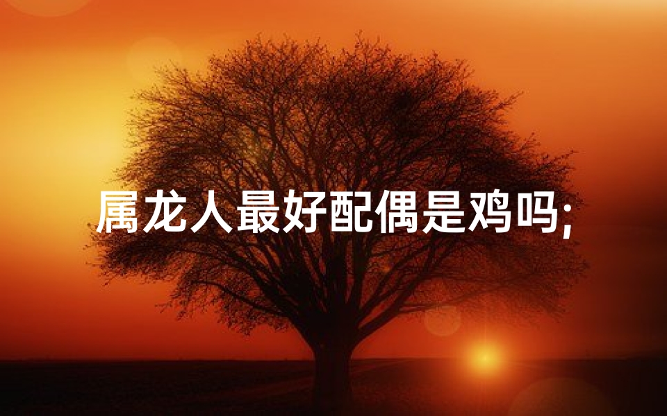 属龙人最好配偶是鸡吗;属龙与鸡：最佳伴侣揭秘