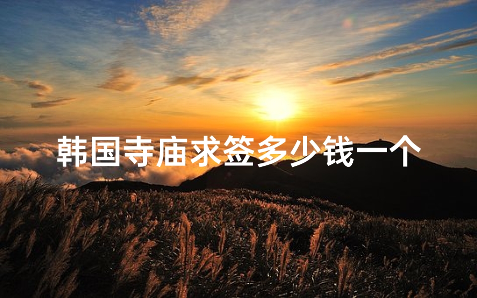 韩国寺庙求签多少钱一个_韩国寺庙求签价格揭秘：一签究竟多少钱？