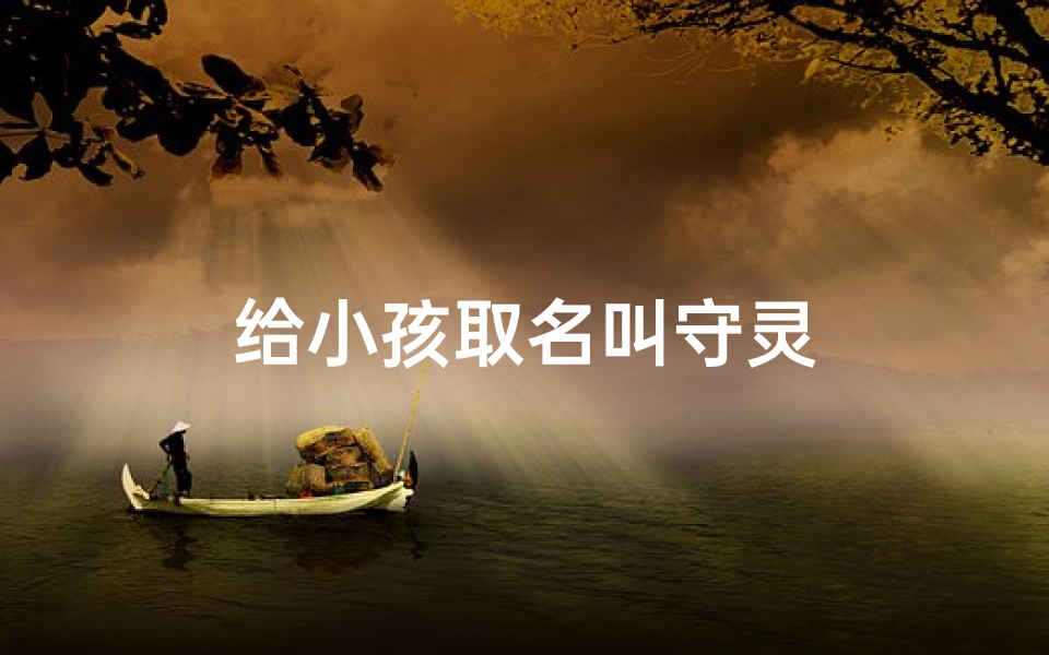 给小孩取名叫守灵