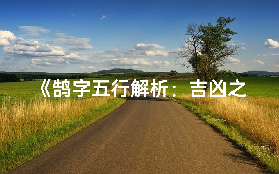 《鹄字五行解析：吉凶之谜揭晓》