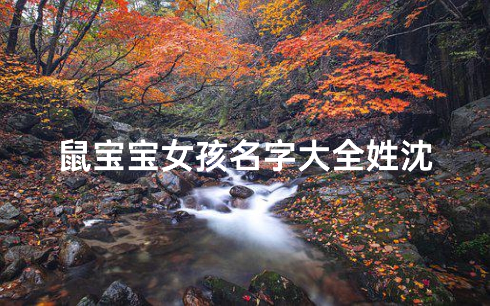 鼠宝宝女孩名字大全姓沈—《沈姓鼠宝宝女孩名字精选大全》