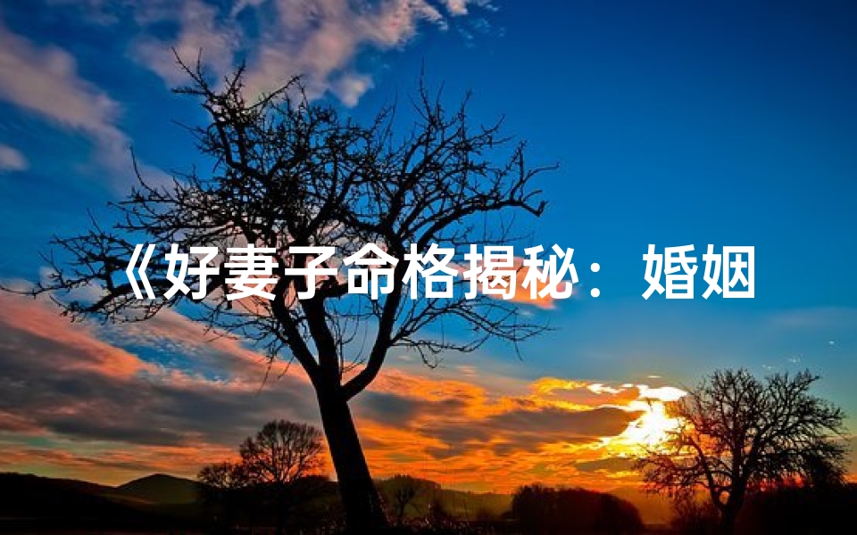 《好妻子命格揭秘：婚姻幸福密码》