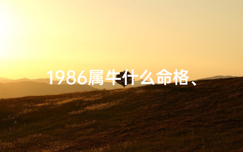 1986属牛什么命格、1986年牛年是什么命