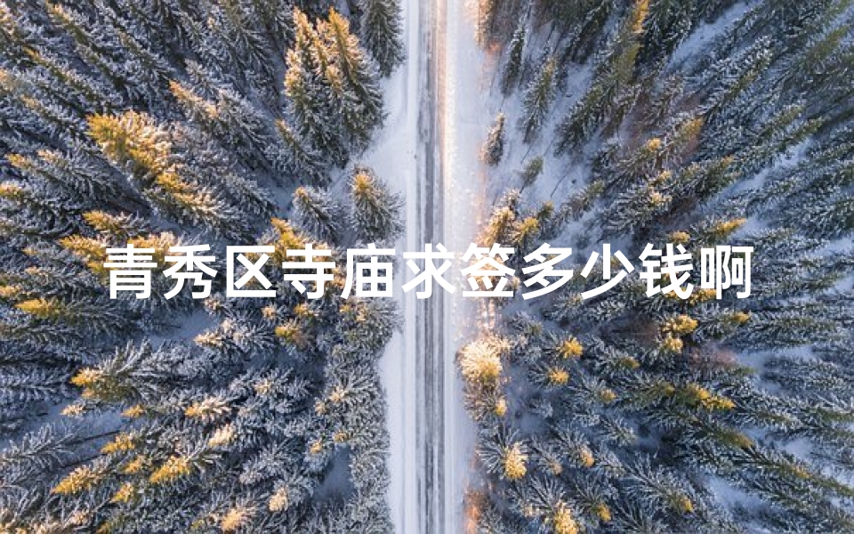 青秀区寺庙求签多少钱啊_青秀区寺庙求签价格揭秘：收费标准大公开