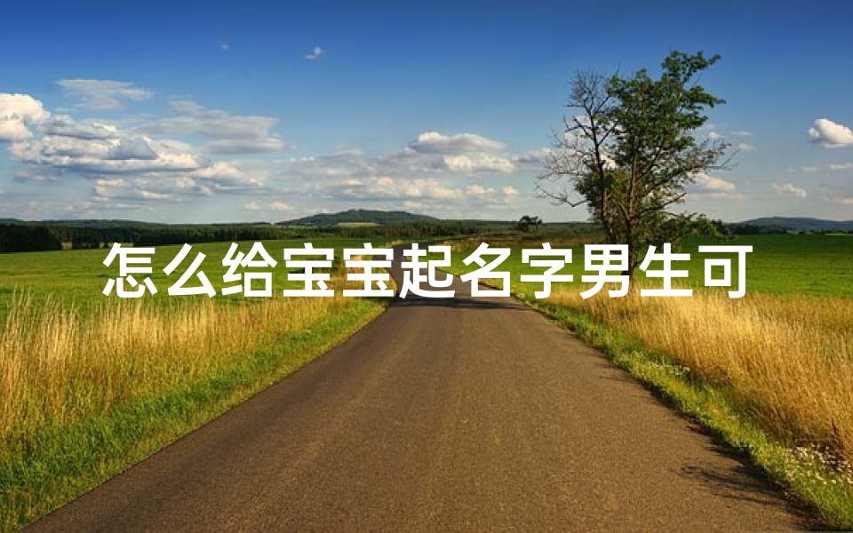 怎么给宝宝起名字男生可爱(龙年生的男孩取小名字大全好听的男宝宝乳名)