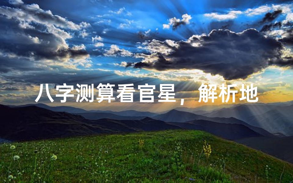 八字测算看官星，解析地位与权力密码