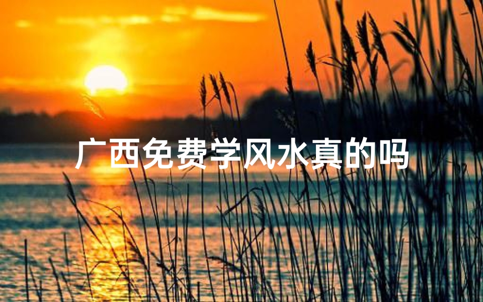 广西免费学风水真的吗