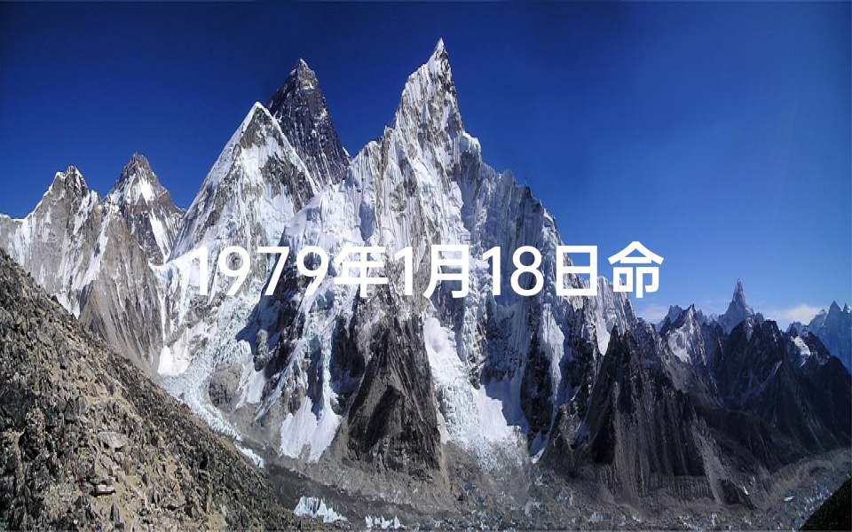 1979年1月18日命格_《1979年1月18日：命运转折点》