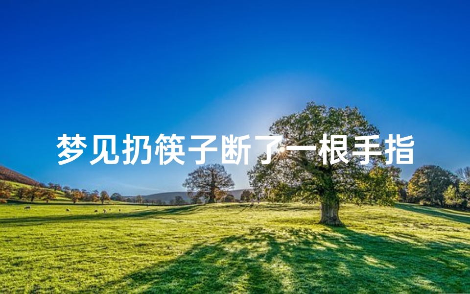 梦见扔筷子断了一根手指(梦见自己把筷子撅断)