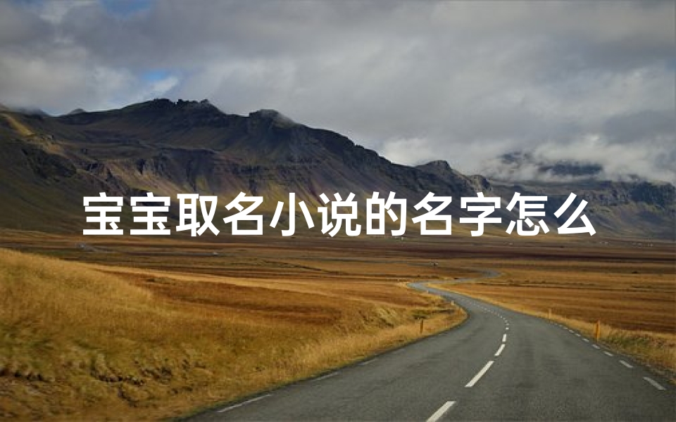 宝宝取名小说的名字怎么取
