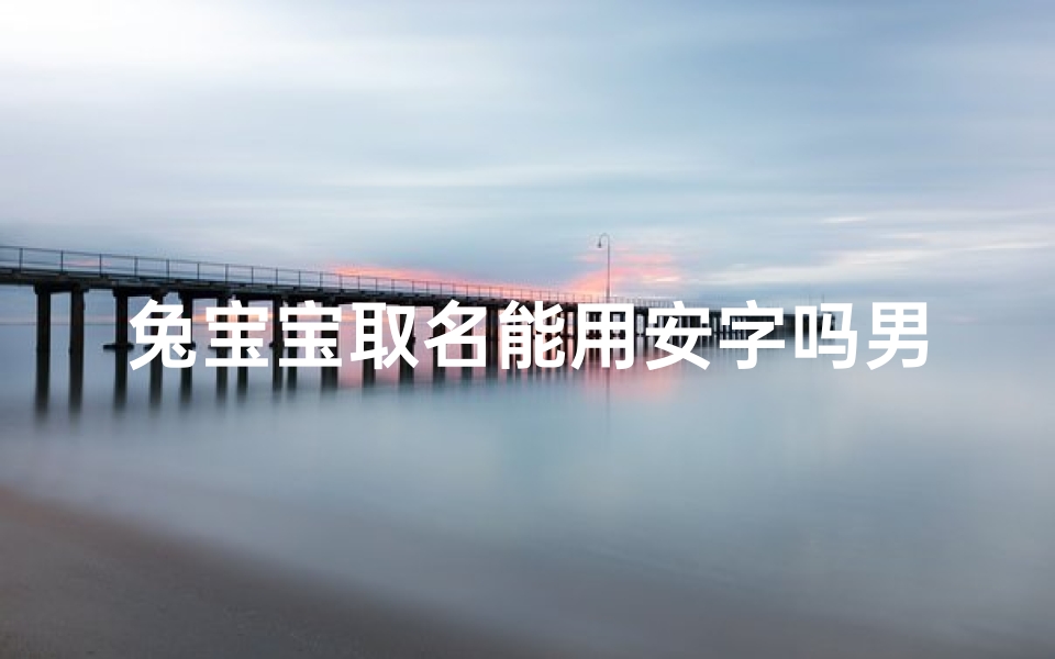兔宝宝取名能用安字吗男孩,《兔宝宝男孩安安：温馨可爱的名字寓意》