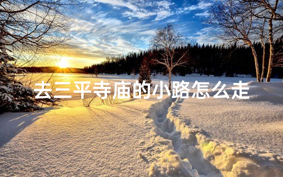 去三平寺庙的小路怎么走;三平寺庙小径探秘：寻幽访古的静谧之旅