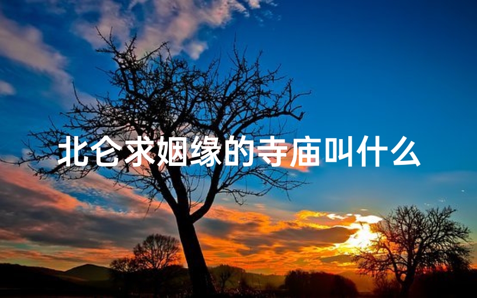 北仑求姻缘的寺庙叫什么(北仑什么寺庙可以去拜)