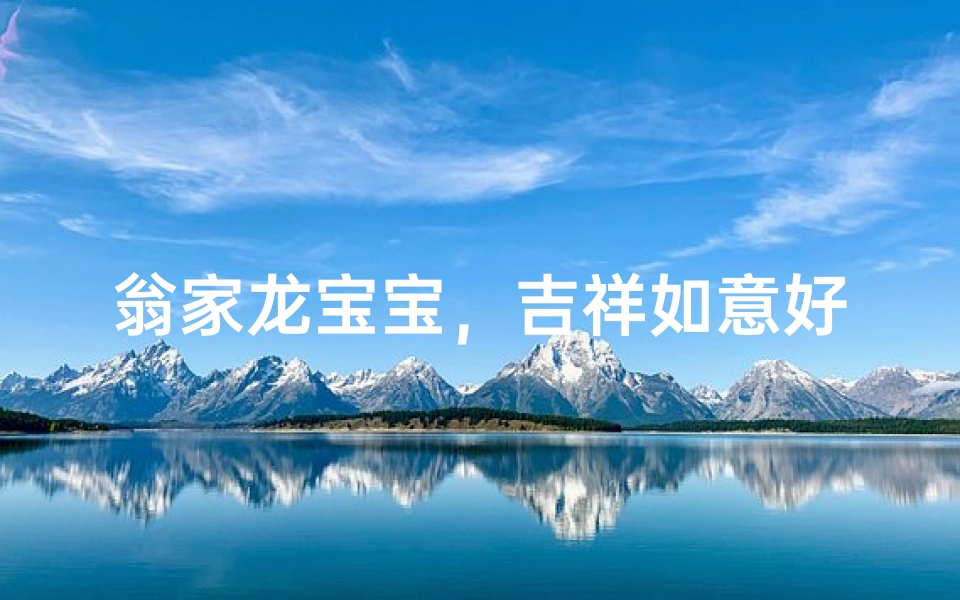 翁家龙宝宝，吉祥如意好名字