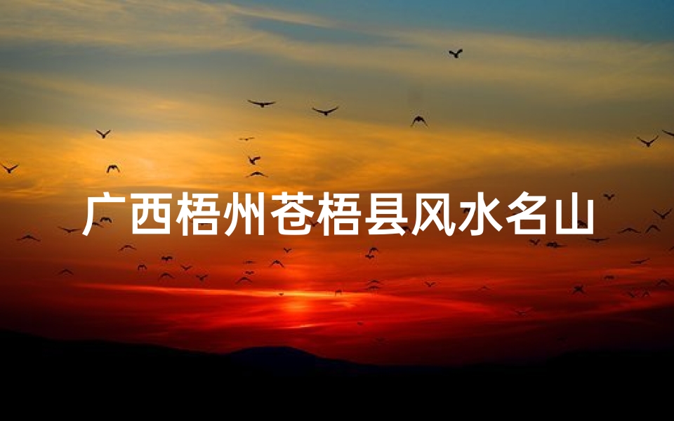 广西梧州苍梧县风水名山吗_苍梧县风水留题图133