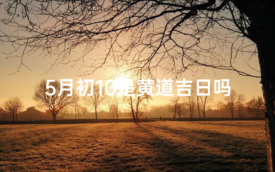5月初10是黄道吉日吗-5月初10日：黄道吉日，宜嫁娶？
