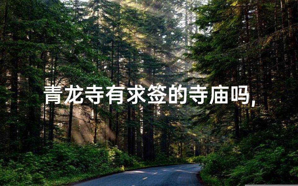 青龙寺有求签的寺庙吗,青龙寺求什么灵验