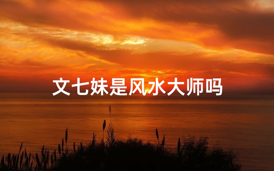 文七妹是风水大师吗