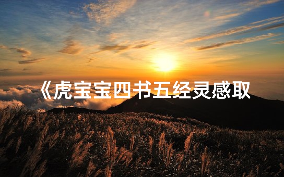 《虎宝宝四书五经灵感取名，传承经典之美》