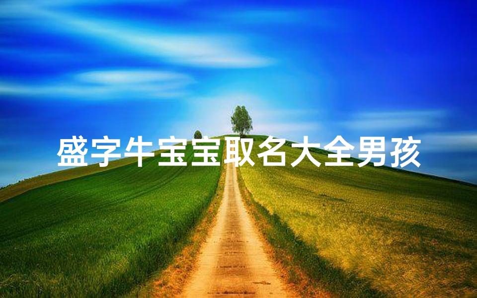 盛字牛宝宝取名大全男孩;盛龙宝宝女孩：萌动天地，未来之星璀璨绽放