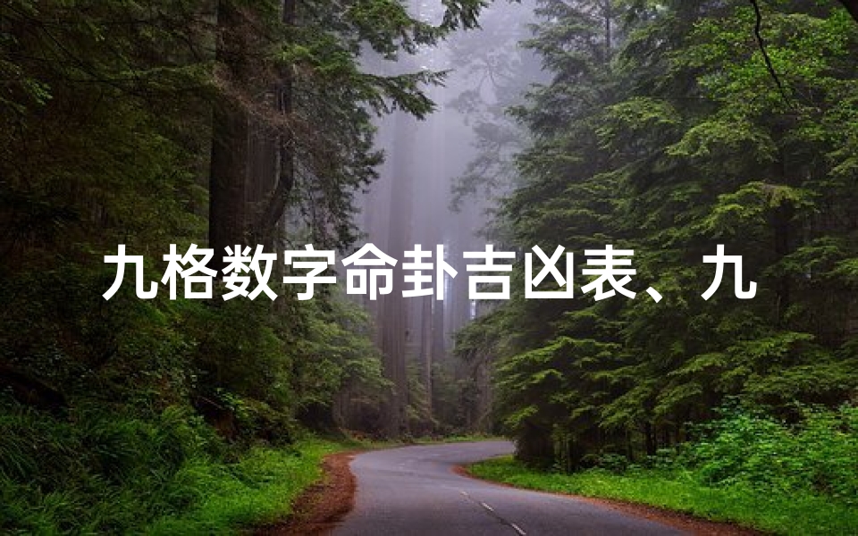 九格数字命卦吉凶表、九宫格数字代表卦象