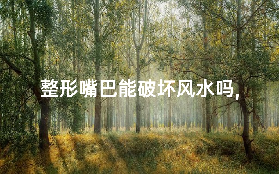 整形嘴巴能破坏风水吗,整形嘴巴影响风水？揭秘面部改造的神秘面纱