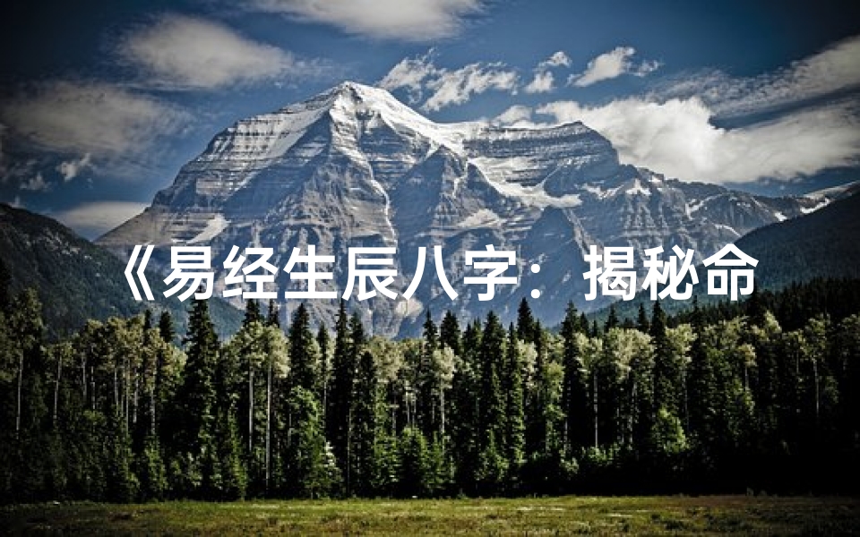 《易经生辰八字：揭秘命运之谜》