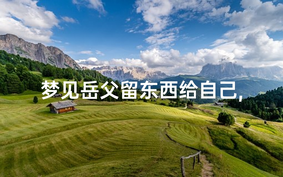 梦见岳父留东西给自己,梦见老丈人给自己钱