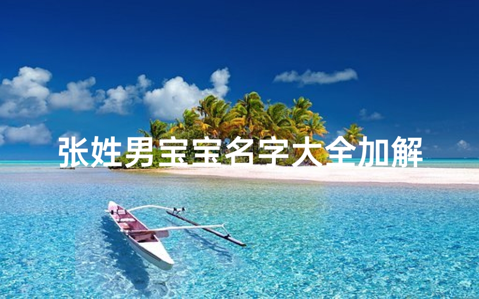 张姓男宝宝名字大全加解释