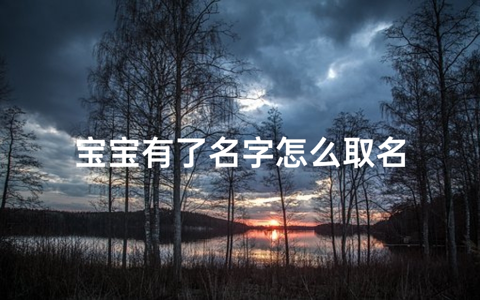 宝宝有了名字怎么取名