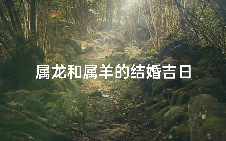 属龙和属羊的结婚吉日