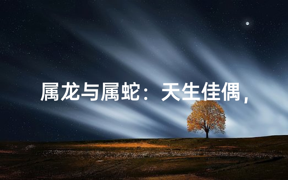属龙与属蛇：天生佳偶，相得益彰