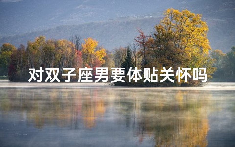 对双子座男要体贴关怀吗