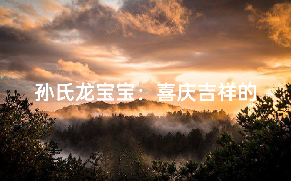 孙氏龙宝宝：喜庆吉祥的名字诞生记