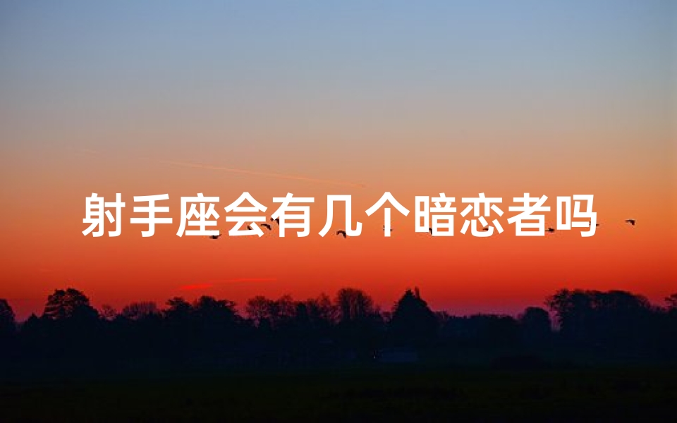 射手座会有几个暗恋者吗