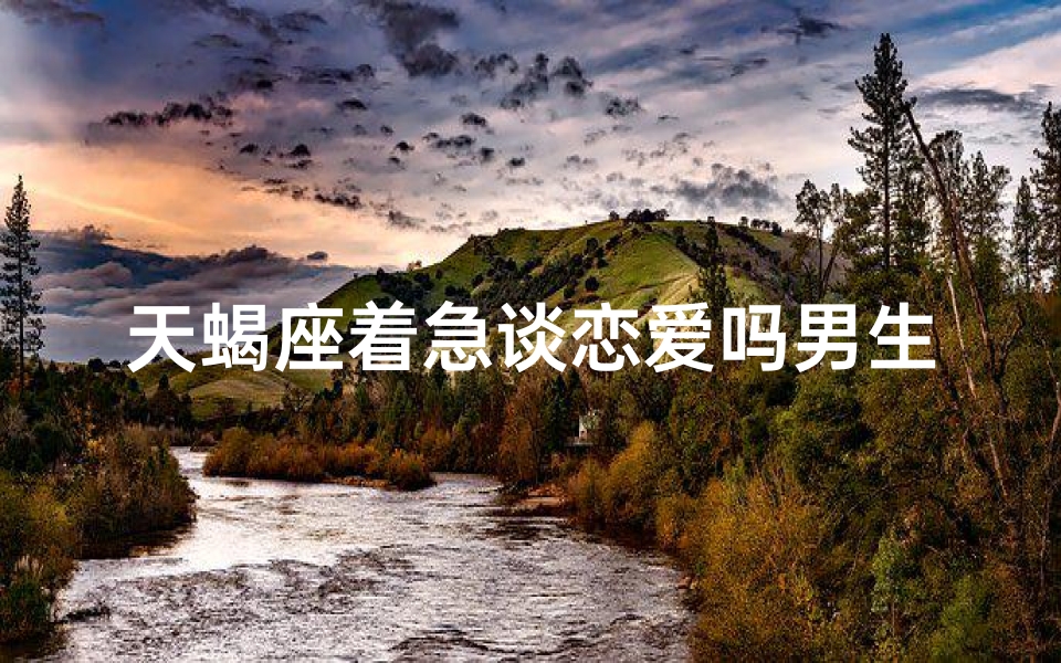 天蝎座着急谈恋爱吗男生