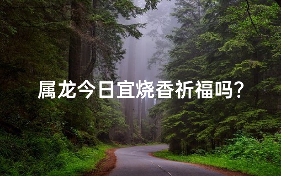 属龙今日宜烧香祈福吗？吉日良辰揭秘