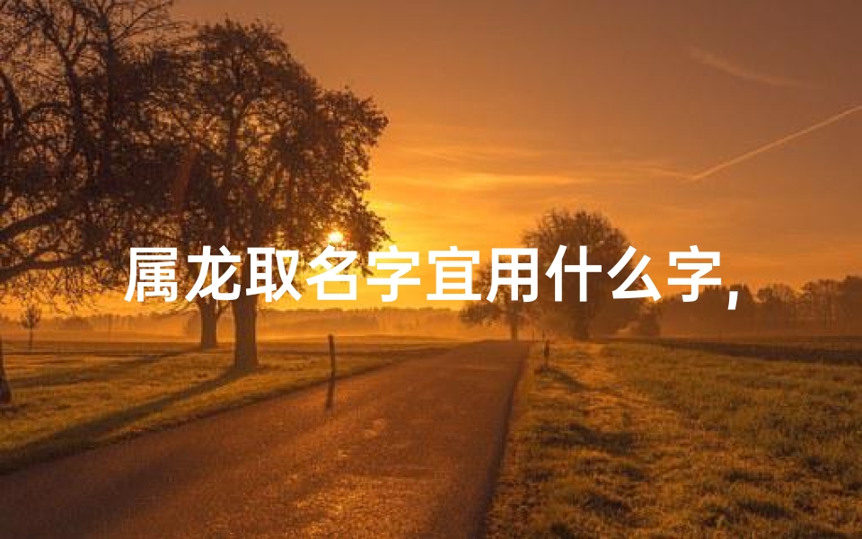 属龙取名字宜用什么字,属龙女孩与桦之韵：诗意盎然的名字故事