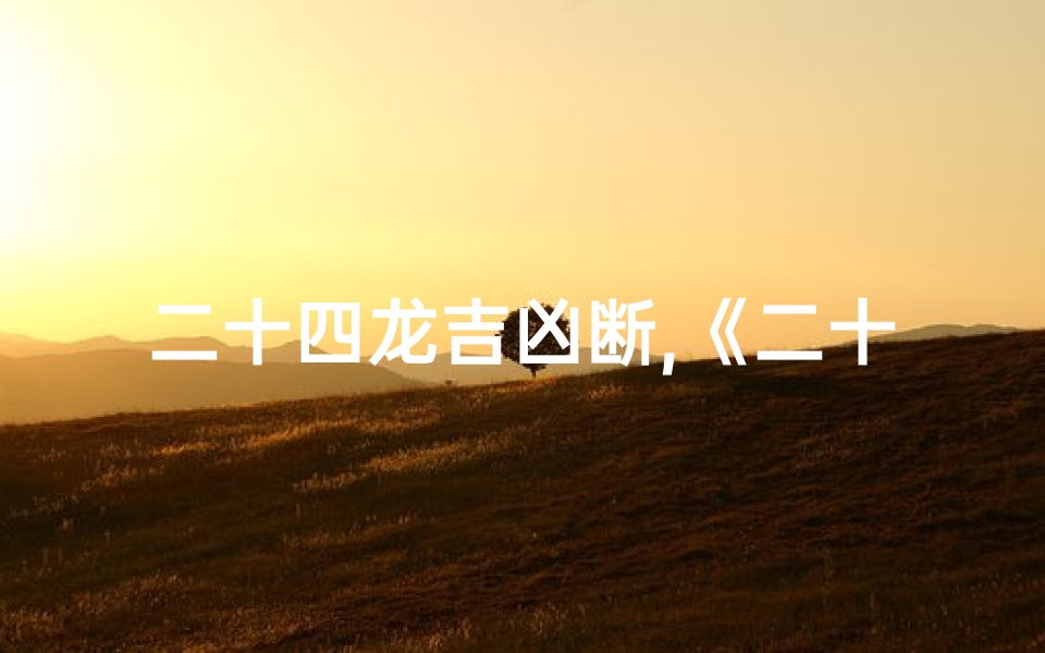 二十四龙吉凶断,《二十四龙翻卦吉凶图解秘籍揭秘》