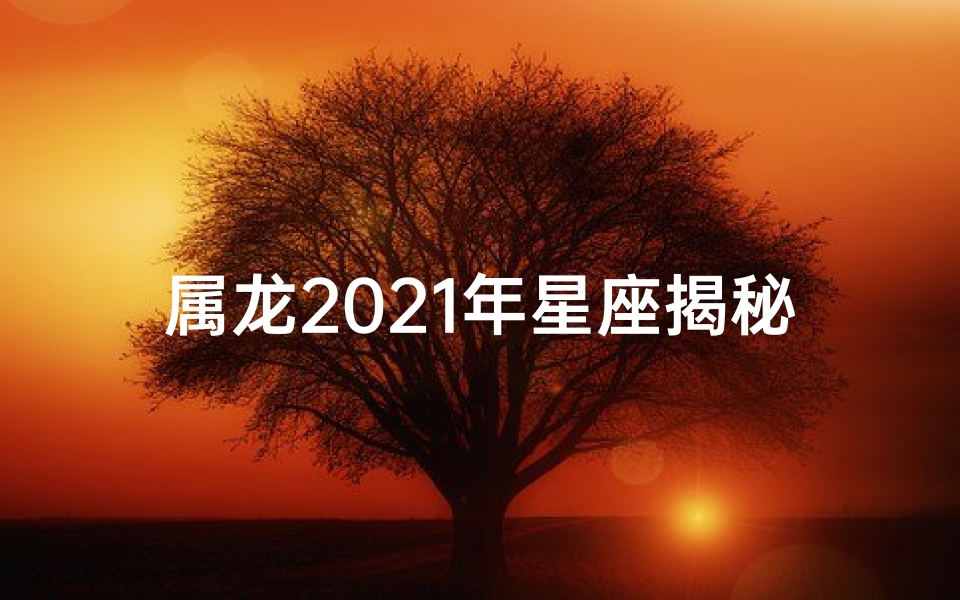 属龙2021年星座揭秘：揭秘生肖龙2021运势与特点