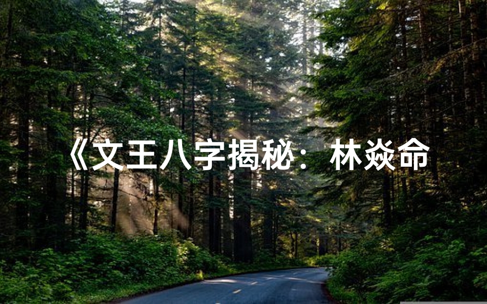 《文王八字揭秘：林焱命运之谜》