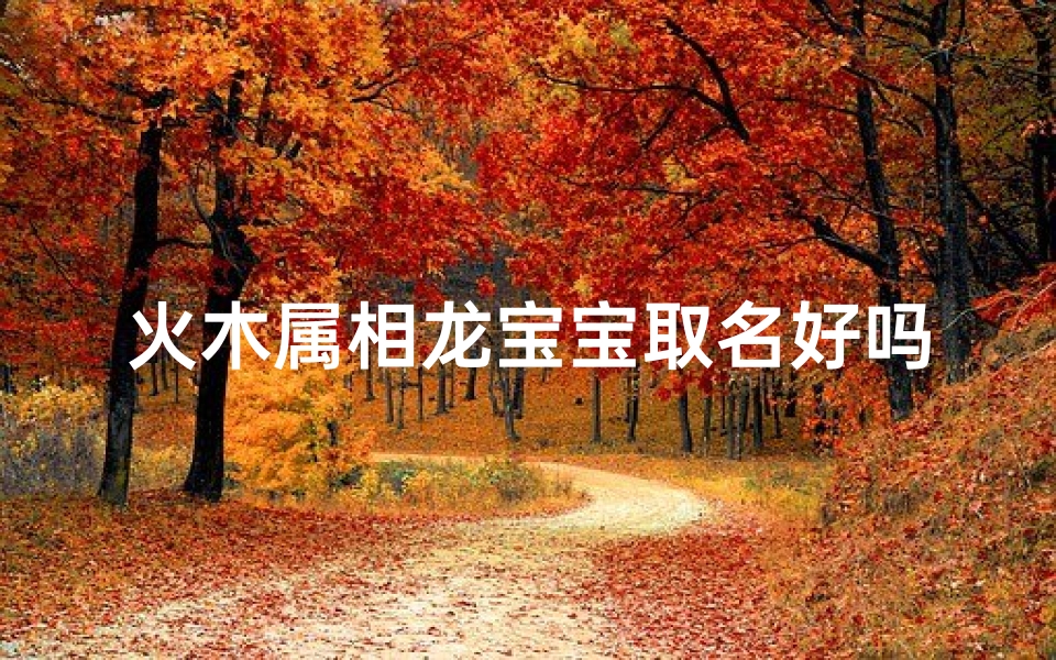 火木属相龙宝宝取名好吗
