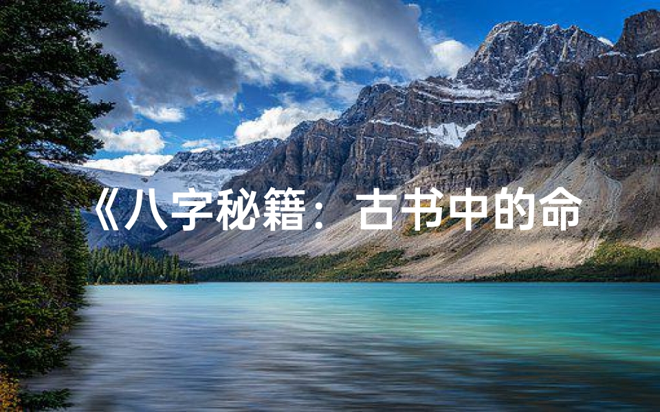 《八字秘籍：古书中的命运奥秘解析》