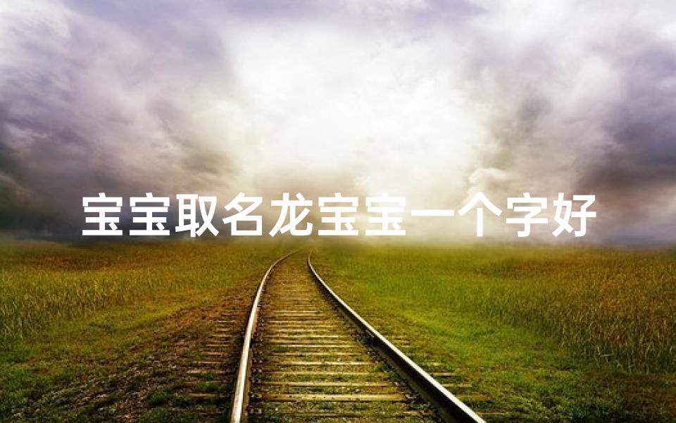 宝宝取名龙宝宝一个字好吗
