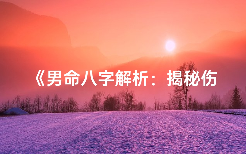 《男命八字解析：揭秘伤官之奥秘》